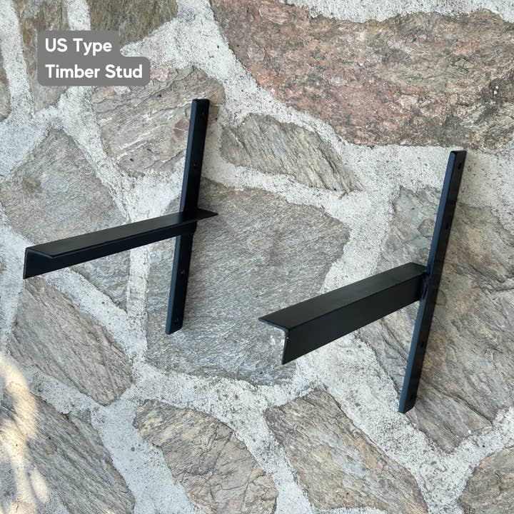 Arbon Marble - Wholesale Wall Mounted Shelf - Steel Brackets for Wall Mounted Marble Sinks, Floating Vanity Brackets, Wall Mounting Bracket Support, Console Sink Wall Hanging Brackets