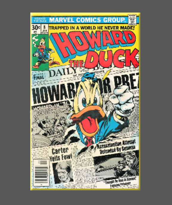 Ba Ba Buttons - Vendita all'ingrosso Calamite - HOWARD THE DUCK, Magnete, Bottone, Specchio, Frigorifero, NO 80