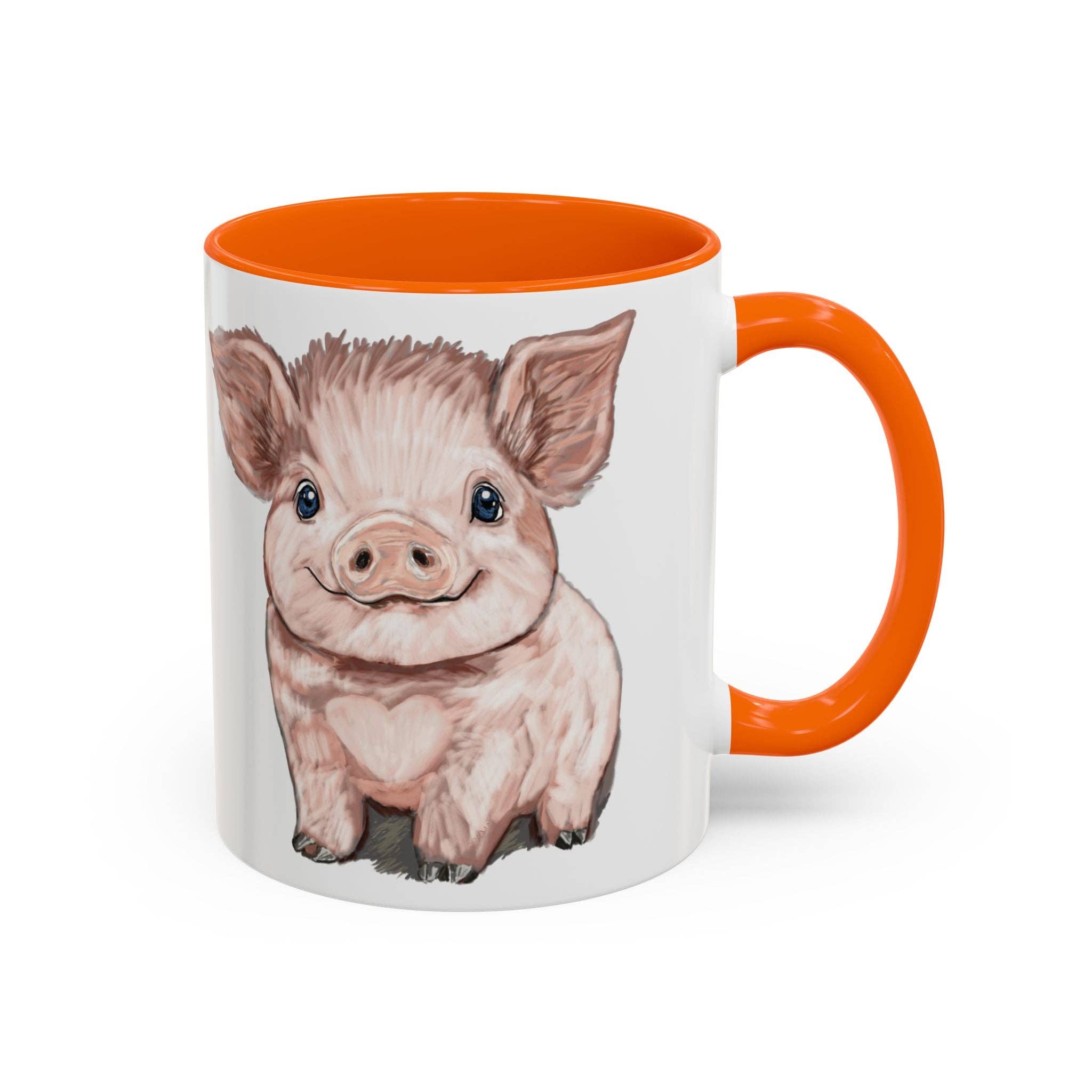 Blue Cava - Wholesale Coffee Mug - Adorable Piglet Two Tone Ceramic Mug - 11 oz & 15 oz9