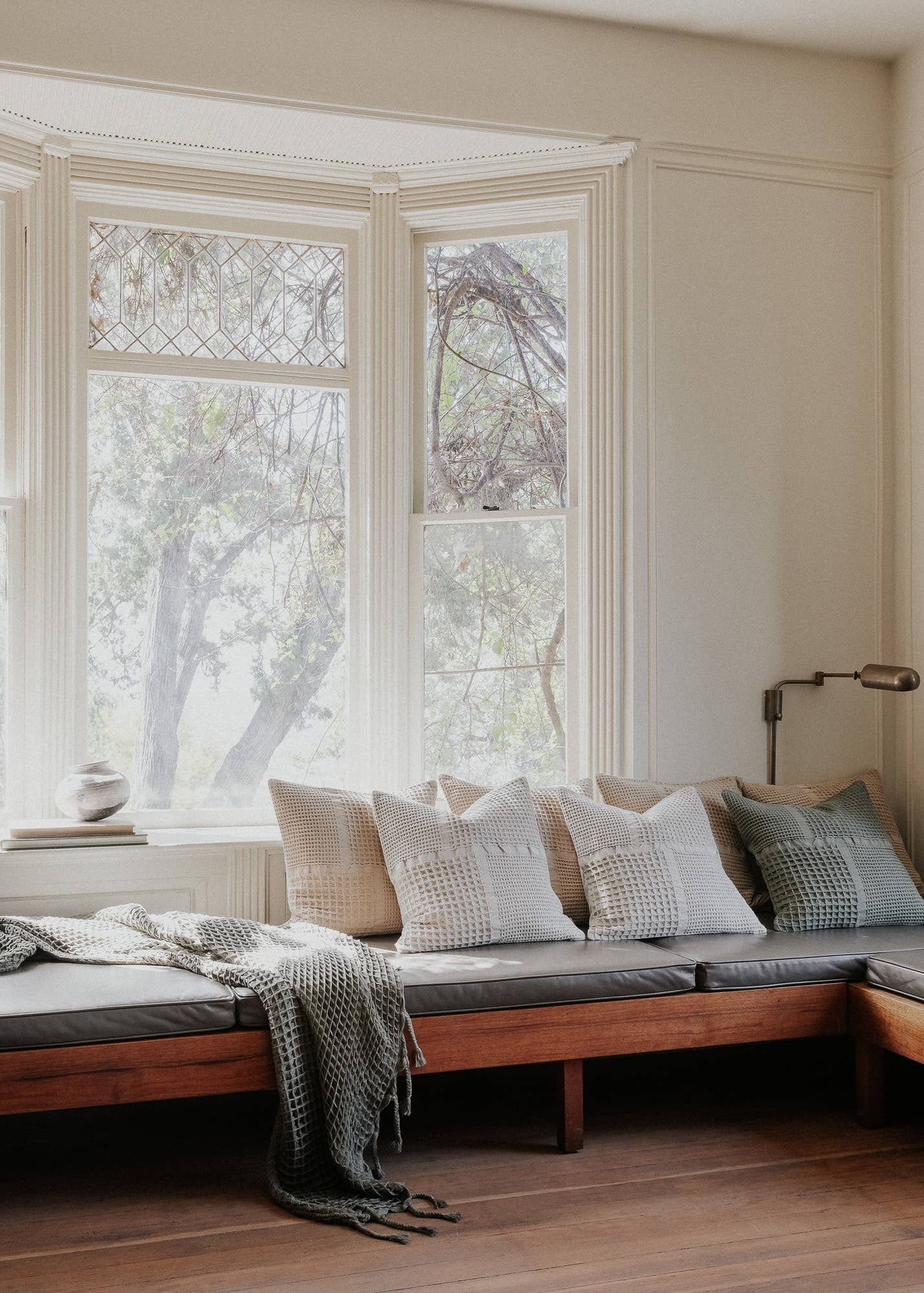 SUNNY HOME - Wholesale Throw Pillow Cover - Sand Waffle Weave Pillow Cover 20 x 20 in3