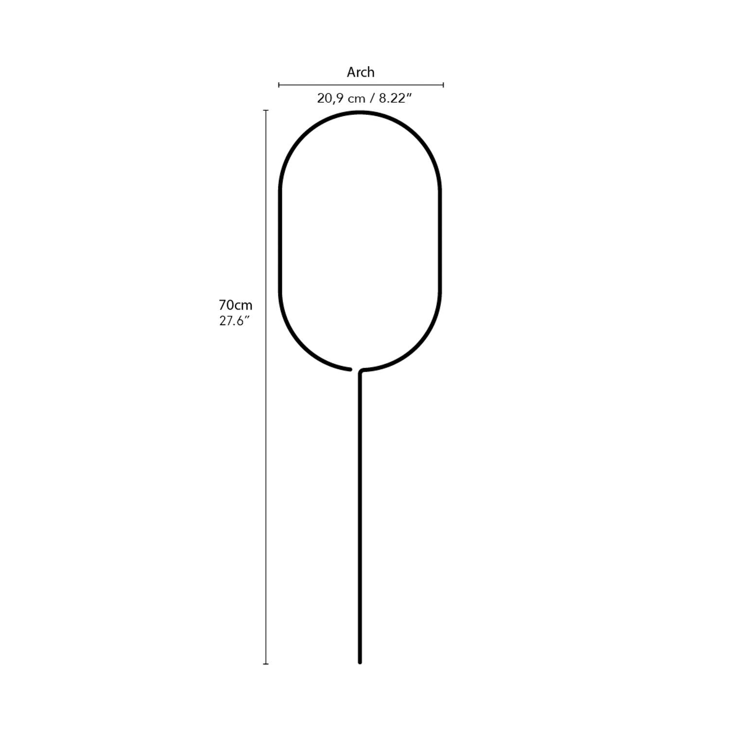 Botanopia - gifts , decor and cards for plant lovers - Wholesale Garden/Lawn Stake - Golden Plant Stake – Arch6