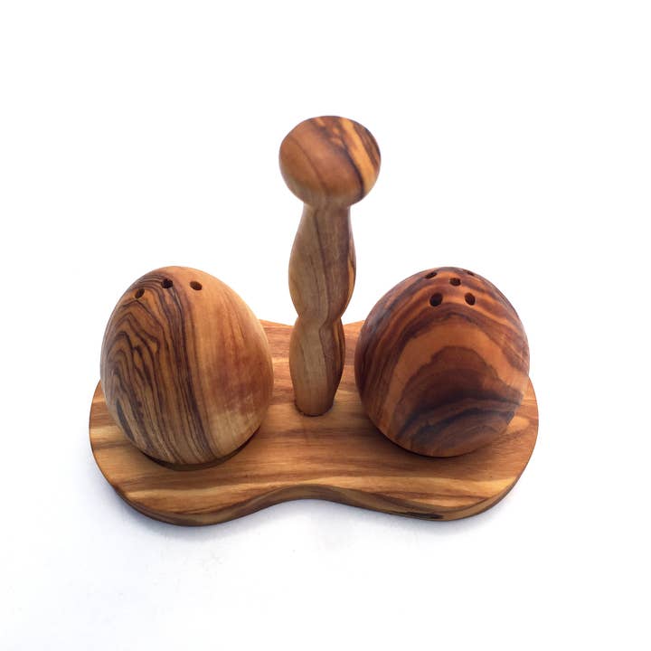 medina mood - Wholesale Salt & Pepper Shaker Set - Salt shaker & pepper shaker with olive wood stand