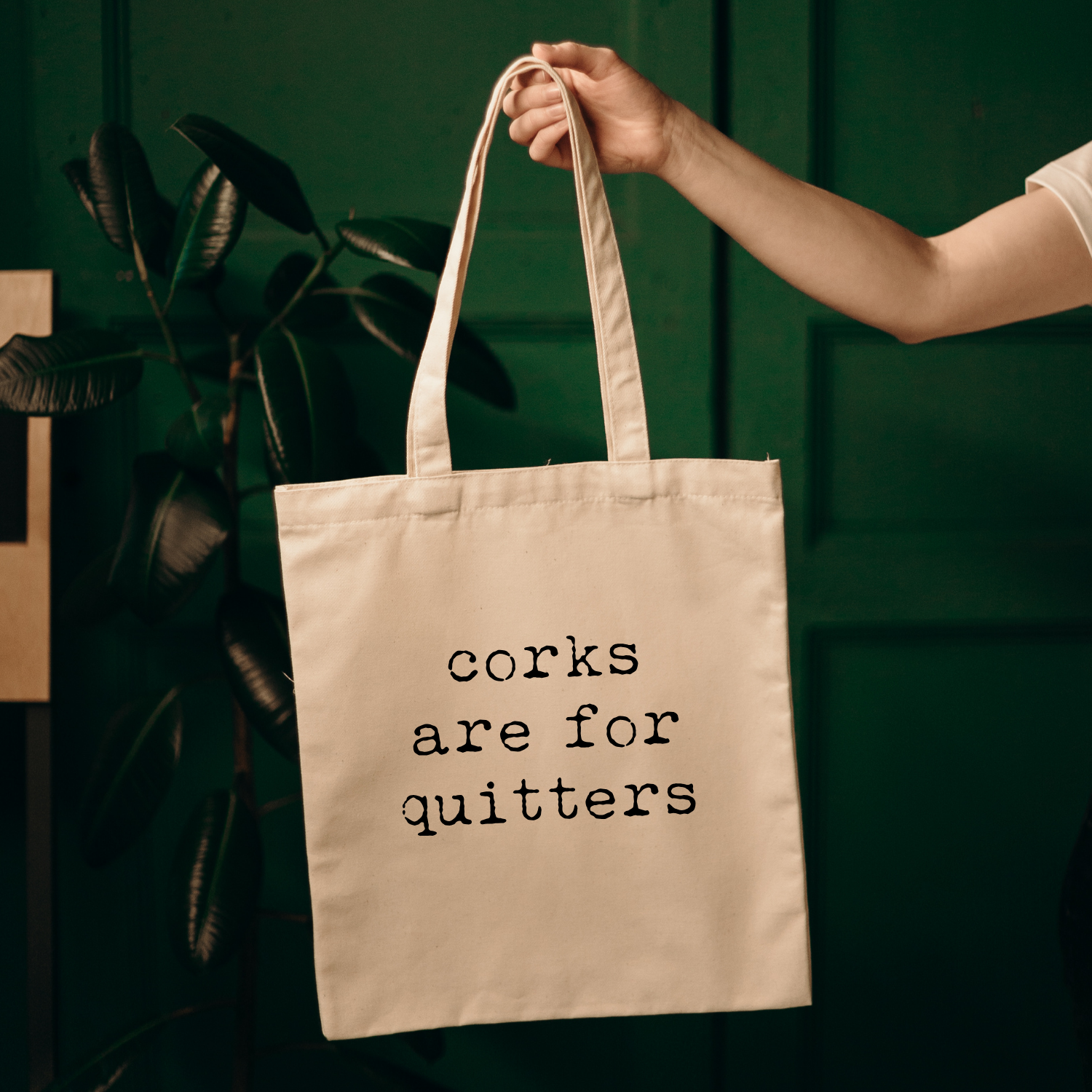Moonlight Makers - Vendita all'ingrosso Borsa tote - Donna - Corks are for Quitters - Divertenti borse in tela - Vino0