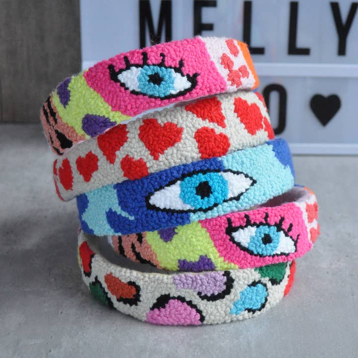 TheMellys - Wholesale Fashion Headband - Women's - Punch Needle Vibrant Headband3