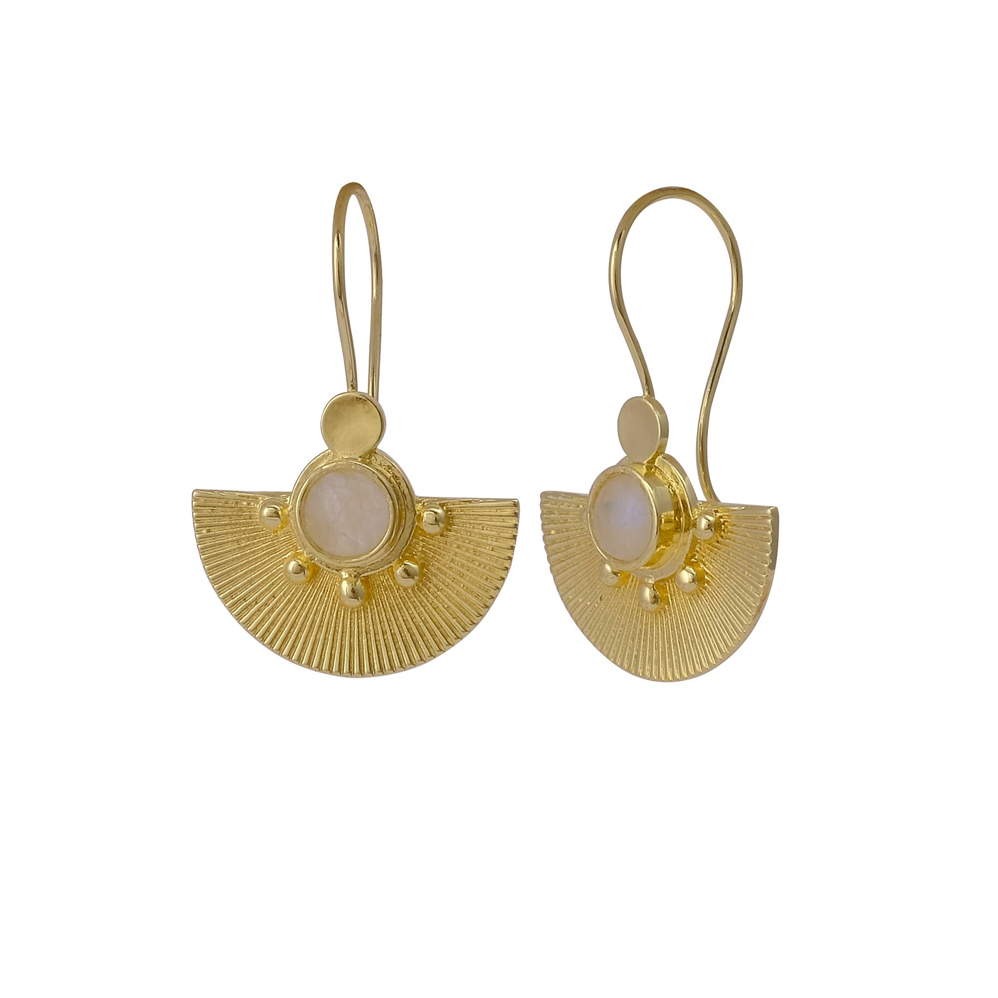 El Joyero - Venta al por mayor Pendientes colgantes - Pendiente de gancho con piedra lunar arcoíris antideslustre de piedra de nacimiento2