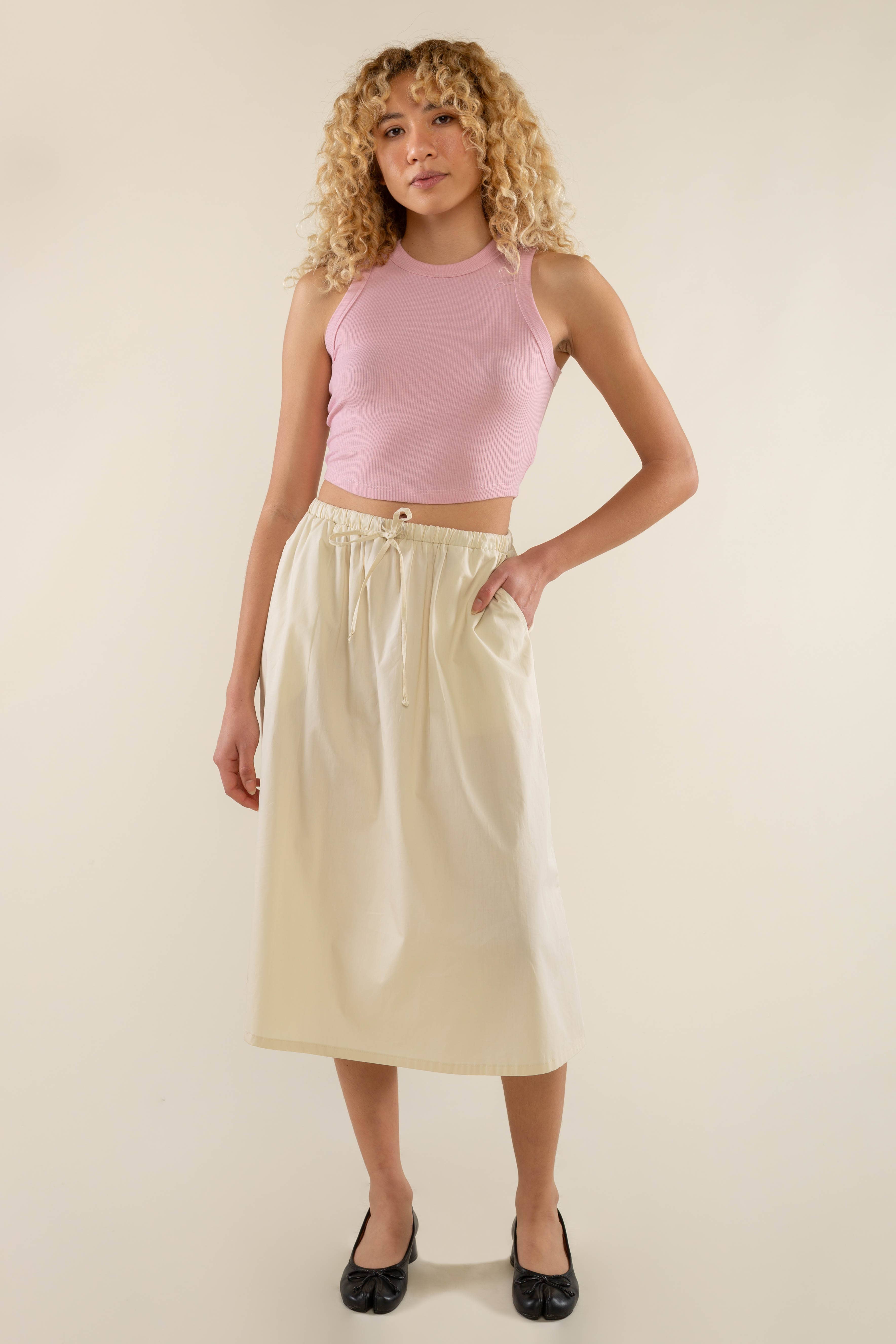 NLT – Tops – Mulher por atacado – Lula Rib Tank | Comprimento Básico da Colheita1