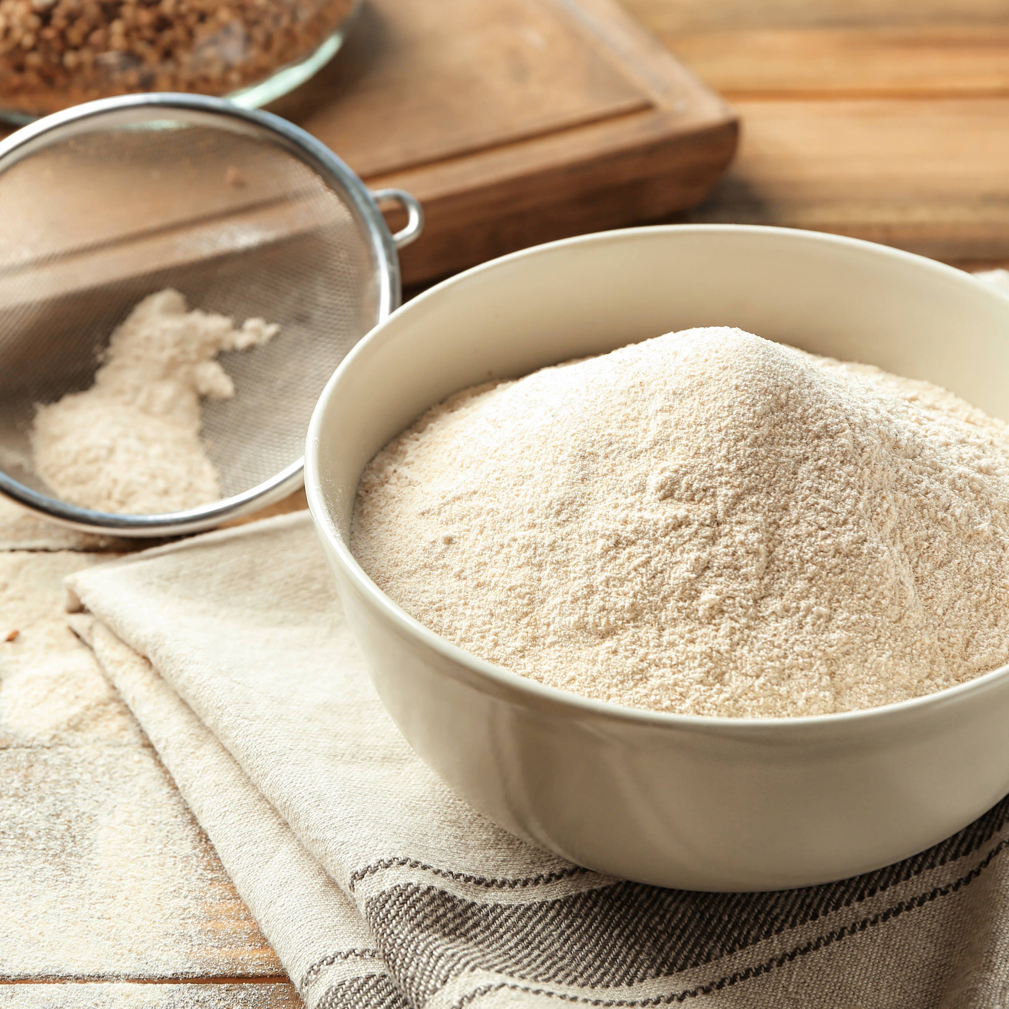 Lil Bucks - Wholesale Gluten-Free Flour - Regenerative Organic Buckwheat Flour (Light or Dark), 50lb1