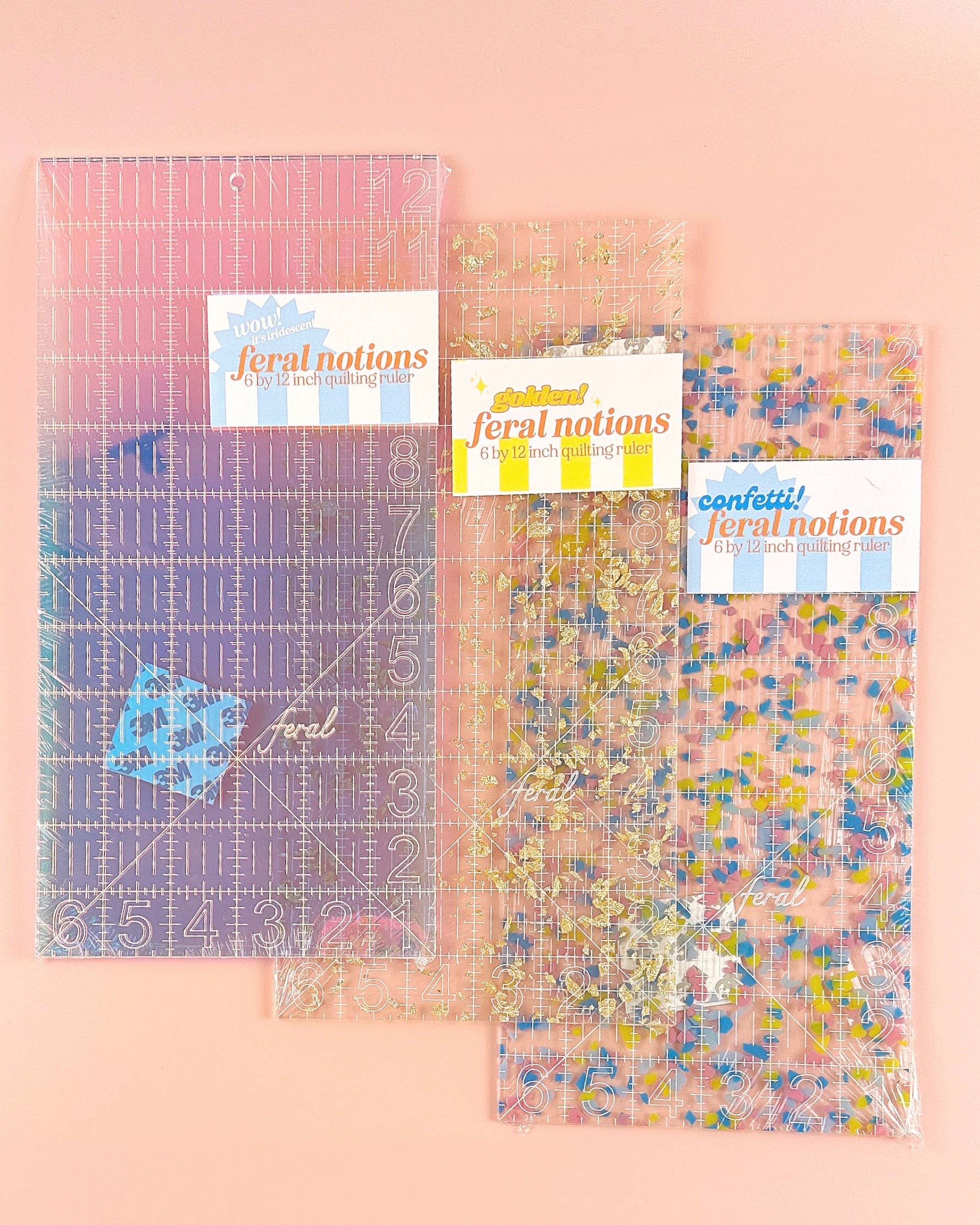 Feral Notions – Engroshandel Hobbyværktøj – 6 x 12 Quiltlineal2