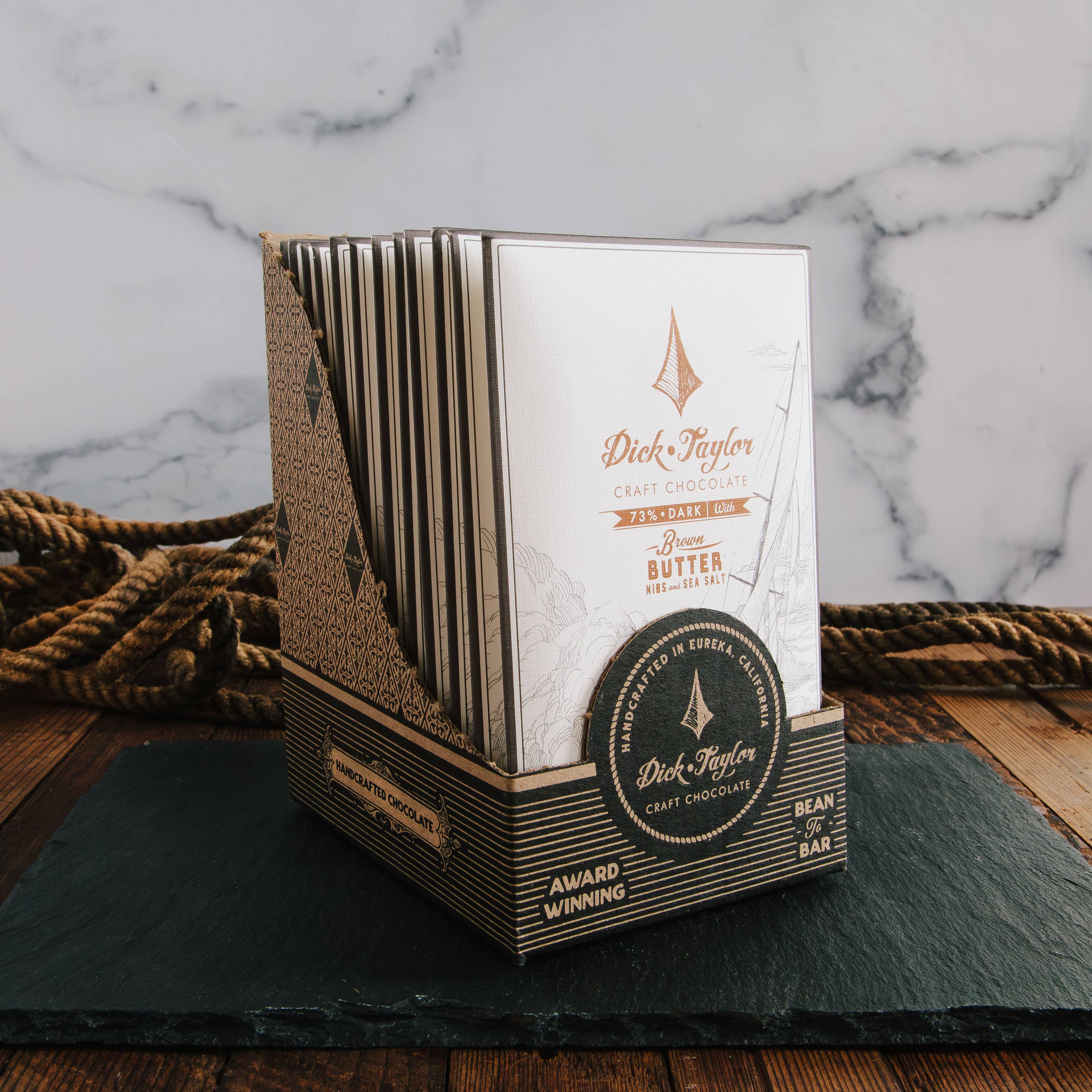 Dick Taylor Craft Chocolate – wholesale Chocolate bar – Brown Butter w/ Nibs & Sea Salt 73% Dark Chocolate3