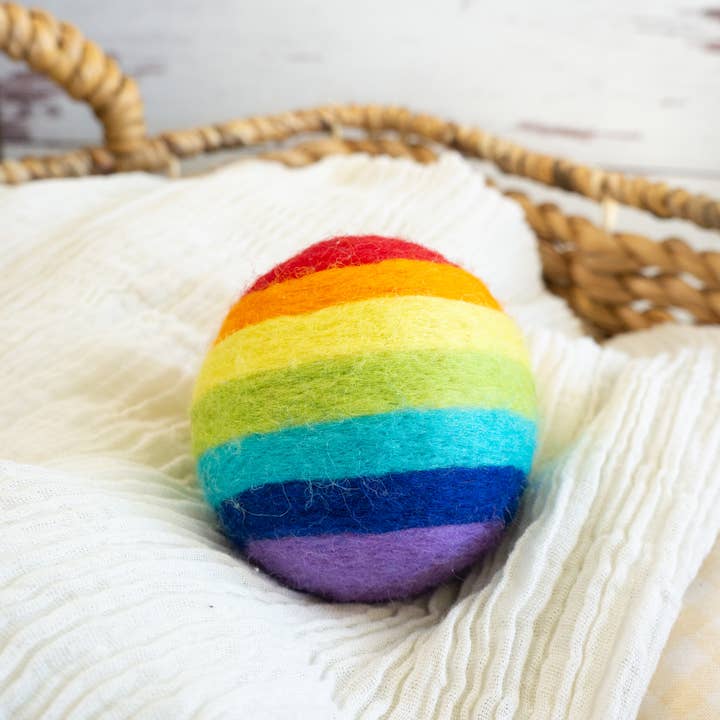 Friendsheep - Wholesale Dryer Balls - Rainbow Eco Wool Dryer Balls - Set of 3 - Pride4
