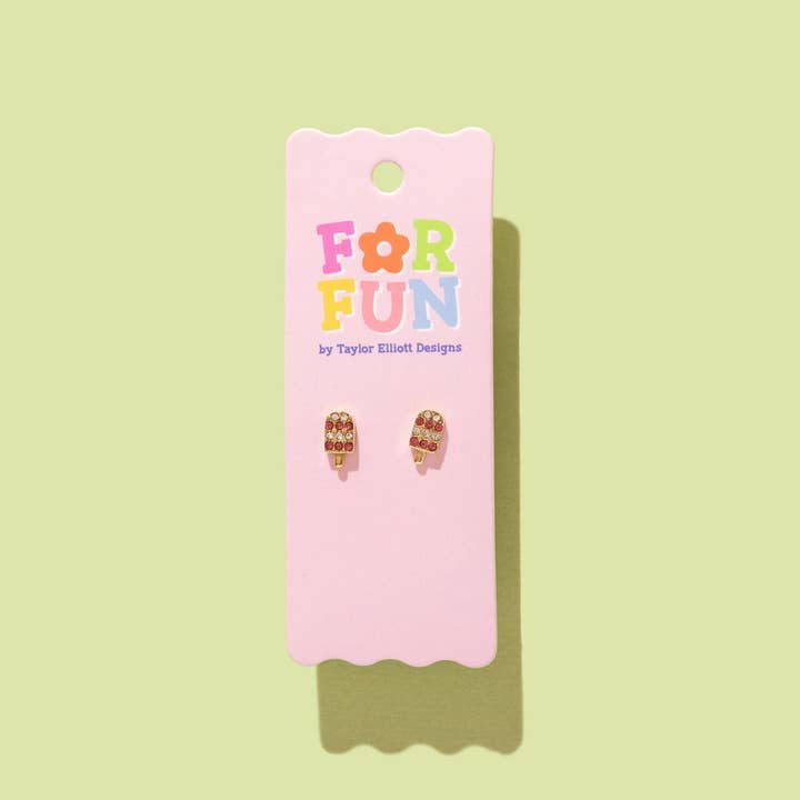 Voor de lol - Callie IJsje Oorbellen - Min. 2 (FF-E05) voor wholesale door Taylor Elliott Designs