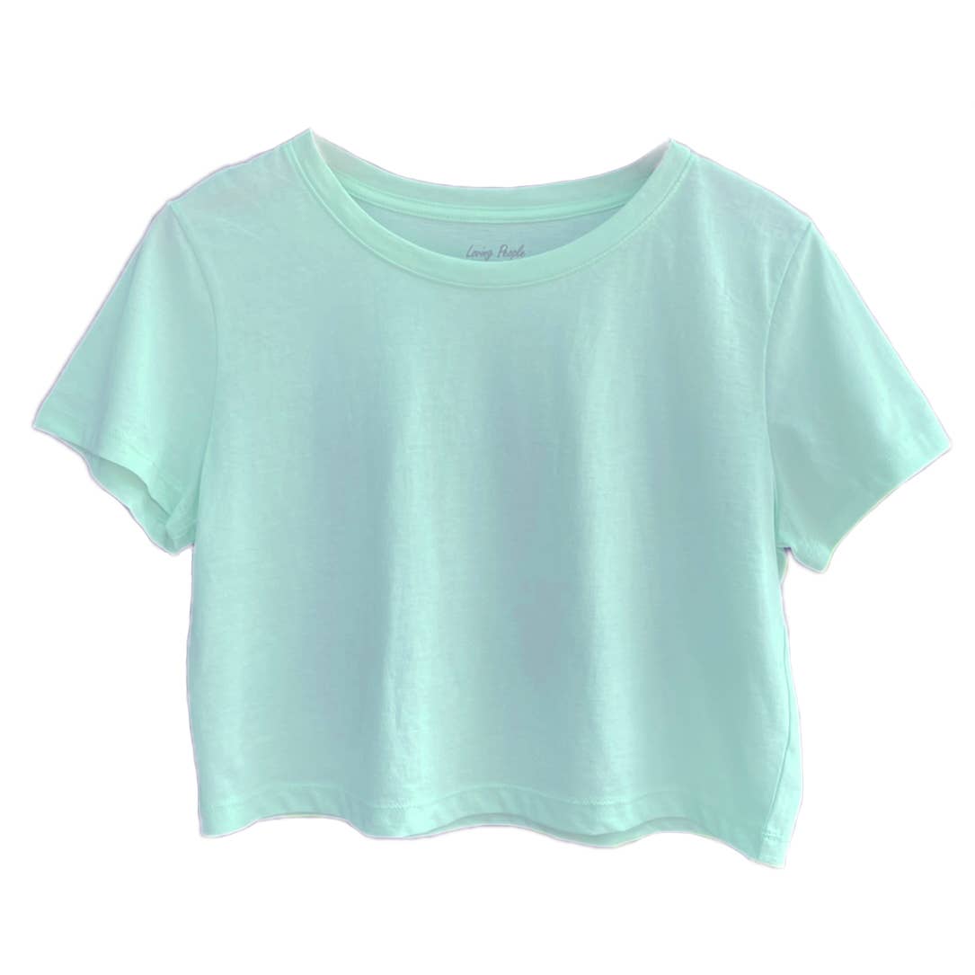 LOVING PEOPLE - Wholesale T-shirt – women's - Premium Cotton Crop Tops (New Colors!)30