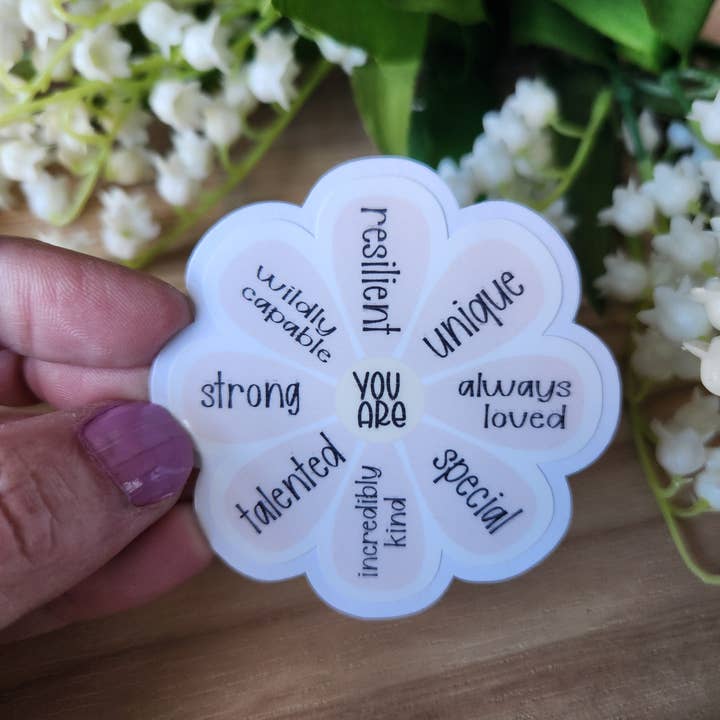 Blu Butterfly Stickers - Wholesale Sticker - Positive affirmation sticker