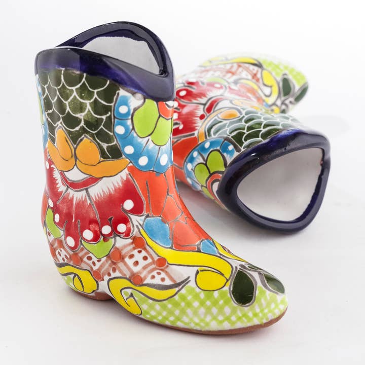 MEXTEQUIL Cowboy Boot Shot Glasses - Set of 2 - 3 Oz - Green for wholesale by MEXTEQUIL