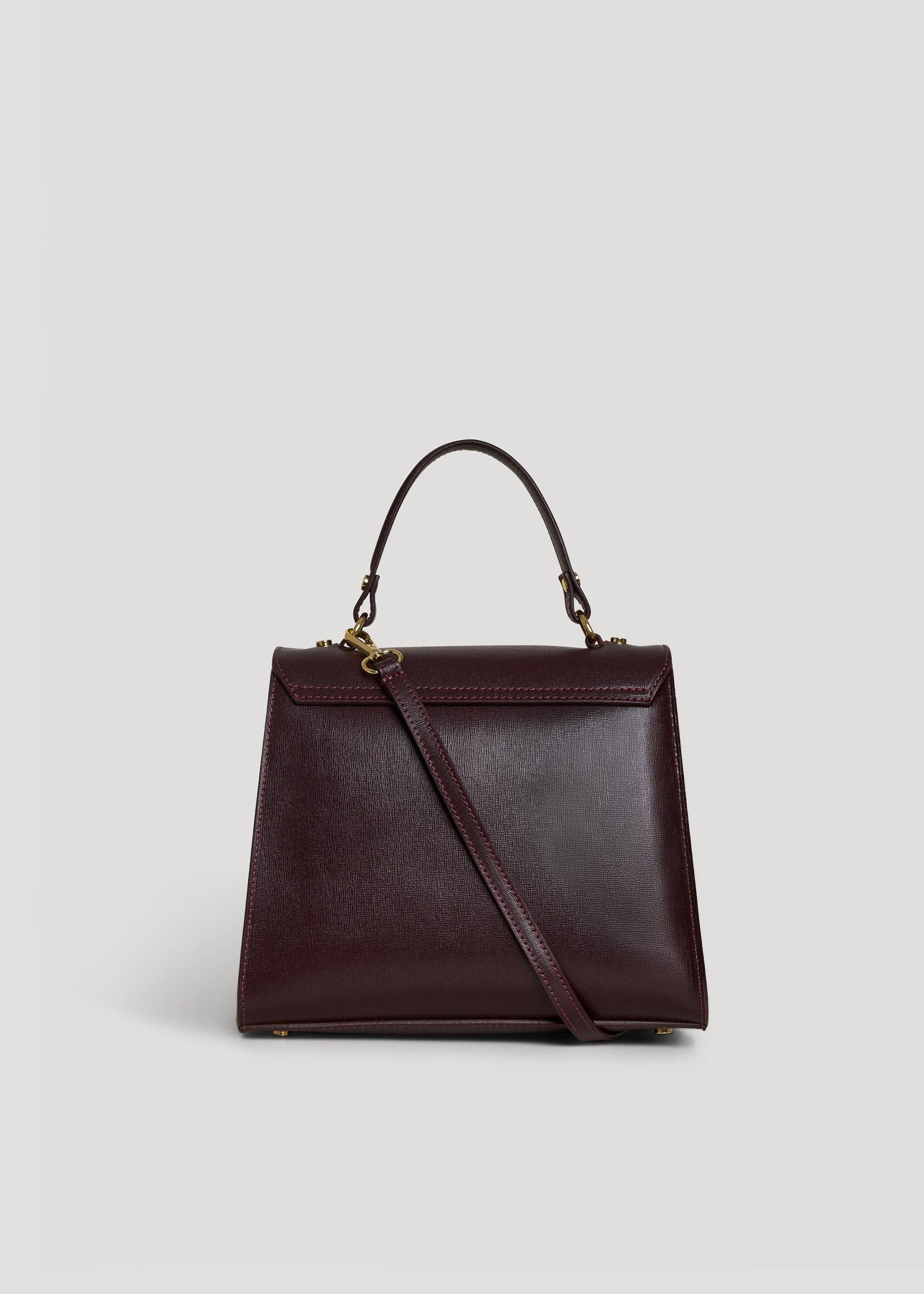 Voemièn - Vendita all'ingrosso Borsa con manico - Donna - Borsa Zaira in Pelle Saffiano Bordeaux3