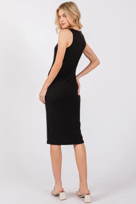 Final Touch – wholesale Dress – Women's – Fitted Rib Jersey Dress - D406794