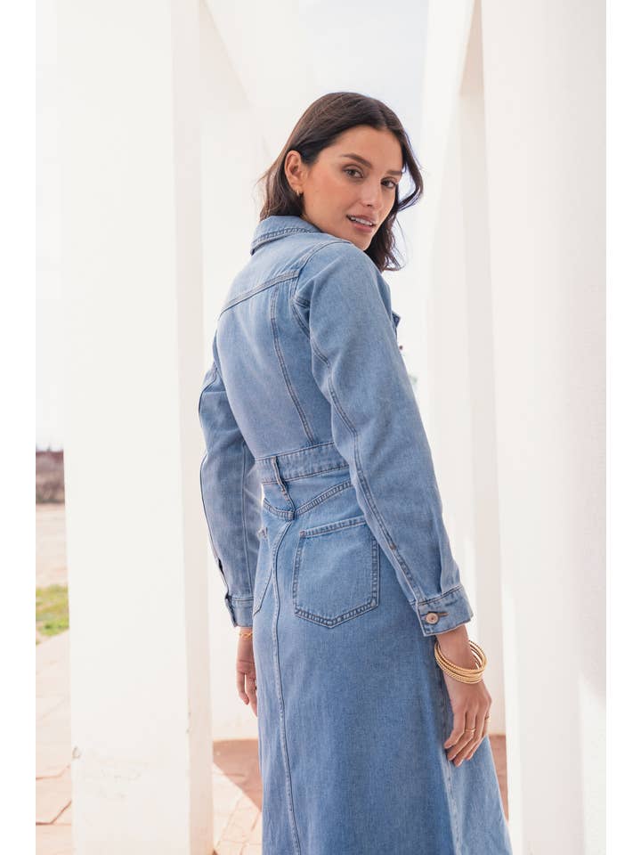 Blue OPHELIE DRESS for wholesale on Faire1