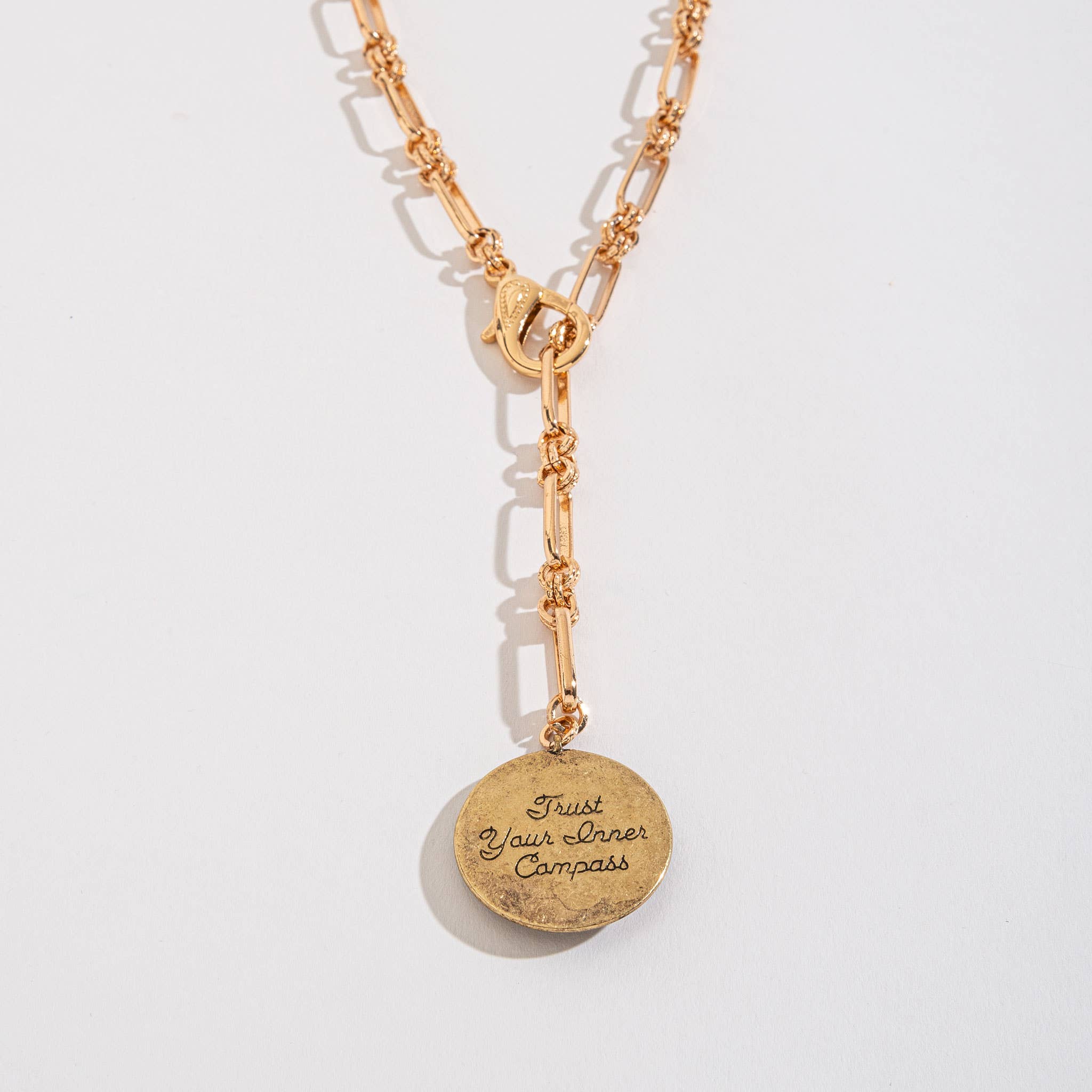 Elsie & Zoey – wholesale Hänge-/berlockhalsband – Y-halsband Halsband Aurora 24" Kompass Strand Smycken - Rea4