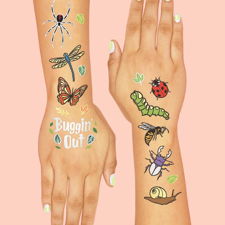 Petit Fetti - Wholesale Temporary Tattoo - Kids - Bugs Foil Kids Temporary Tattoos, Birthday Party, Activity