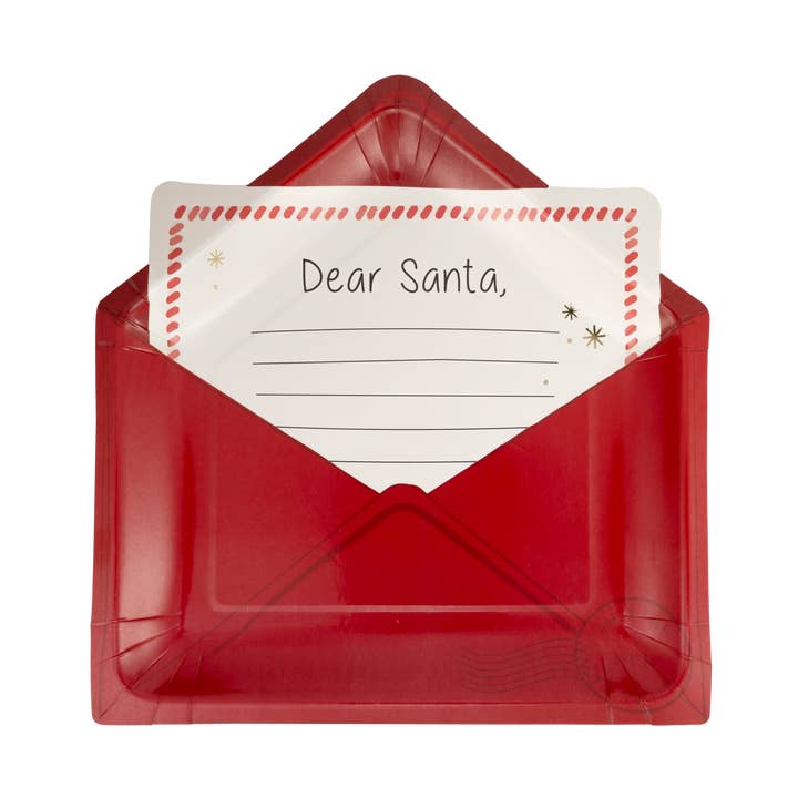 BEC1141 – Pappteller in Brief-an-den-Weihnachtsmann-Form für den Großhandel von My Mind’s Eye