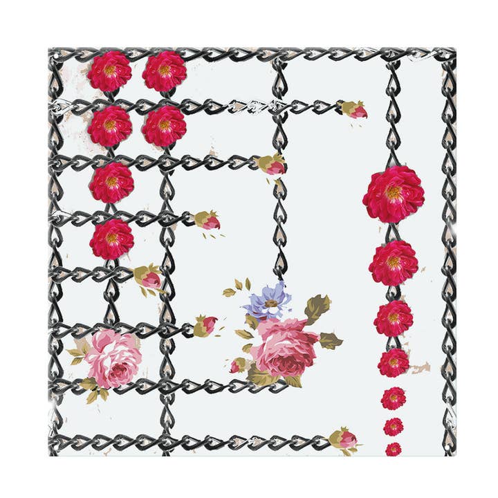 Roses & Chains Splash Back for wholesale by Benjamin Tate Design