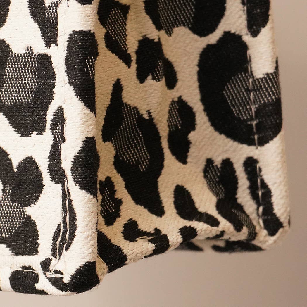 Fashion City – Sacola - Mulher por atacado – Bolsa Mini Tote com Estampa de Onça e Alça Removível9