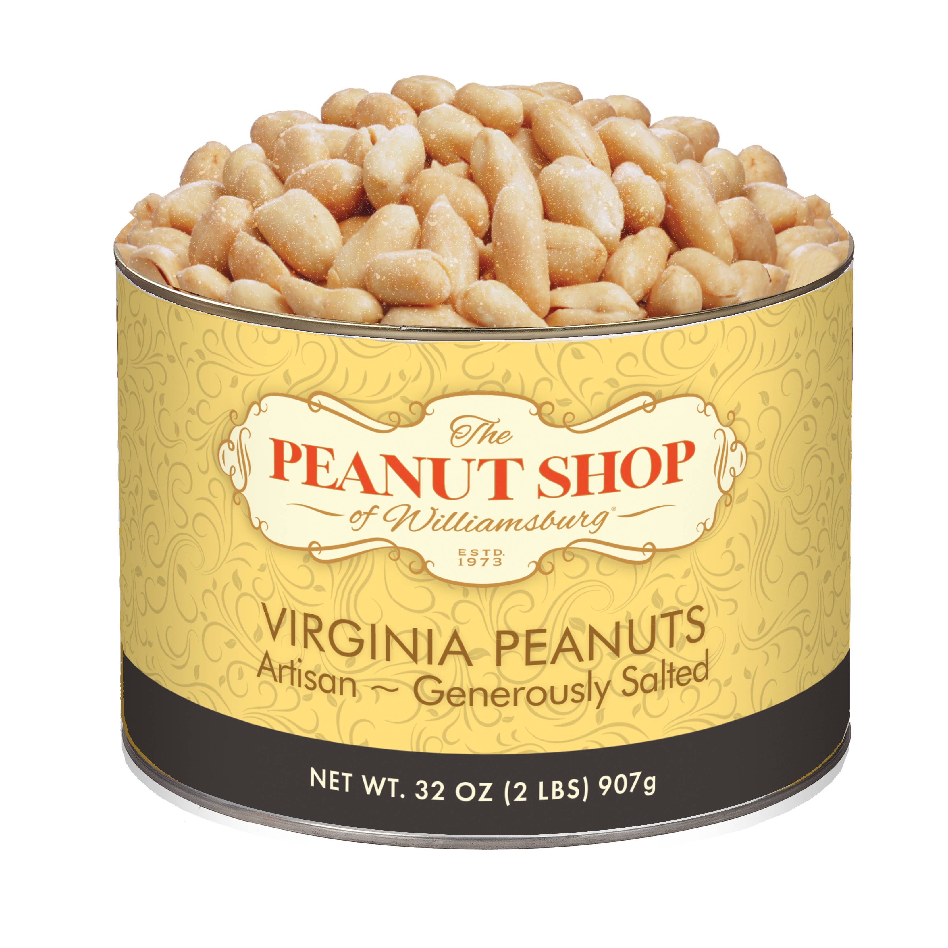 The Peanut Shop of Williamsburg - Wholesale Nuts - 32 oz. Generously Salted Virginia Peanuts0
