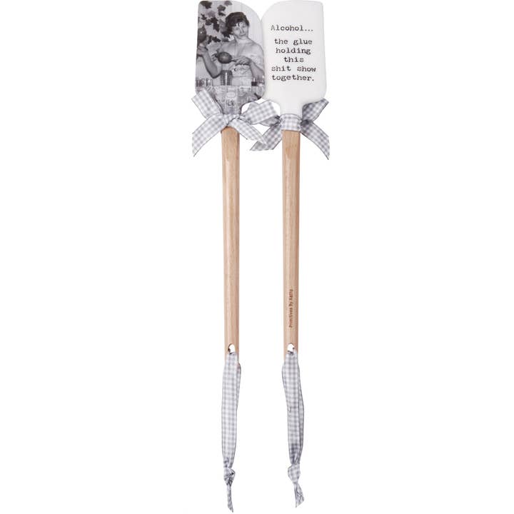 Primitives by Kathy - Wholesale Kitchen Tool/Gadget - Alcohol The Glue Holding This Together Spatula