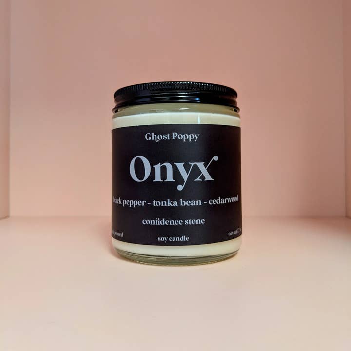 Ghost Poppy - Wholesale Jar/Filled Candle - Onyx Candle1