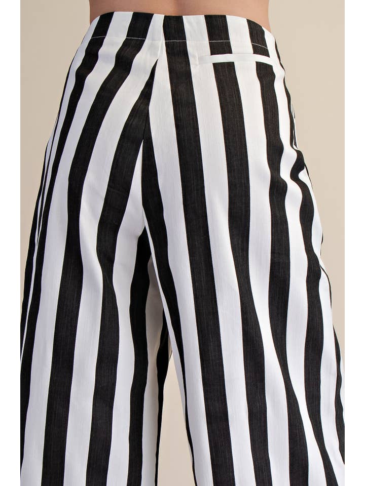 Glam - Wholesale Pants - Women's - Mid-Rise Wide Leg Stripe Pants20