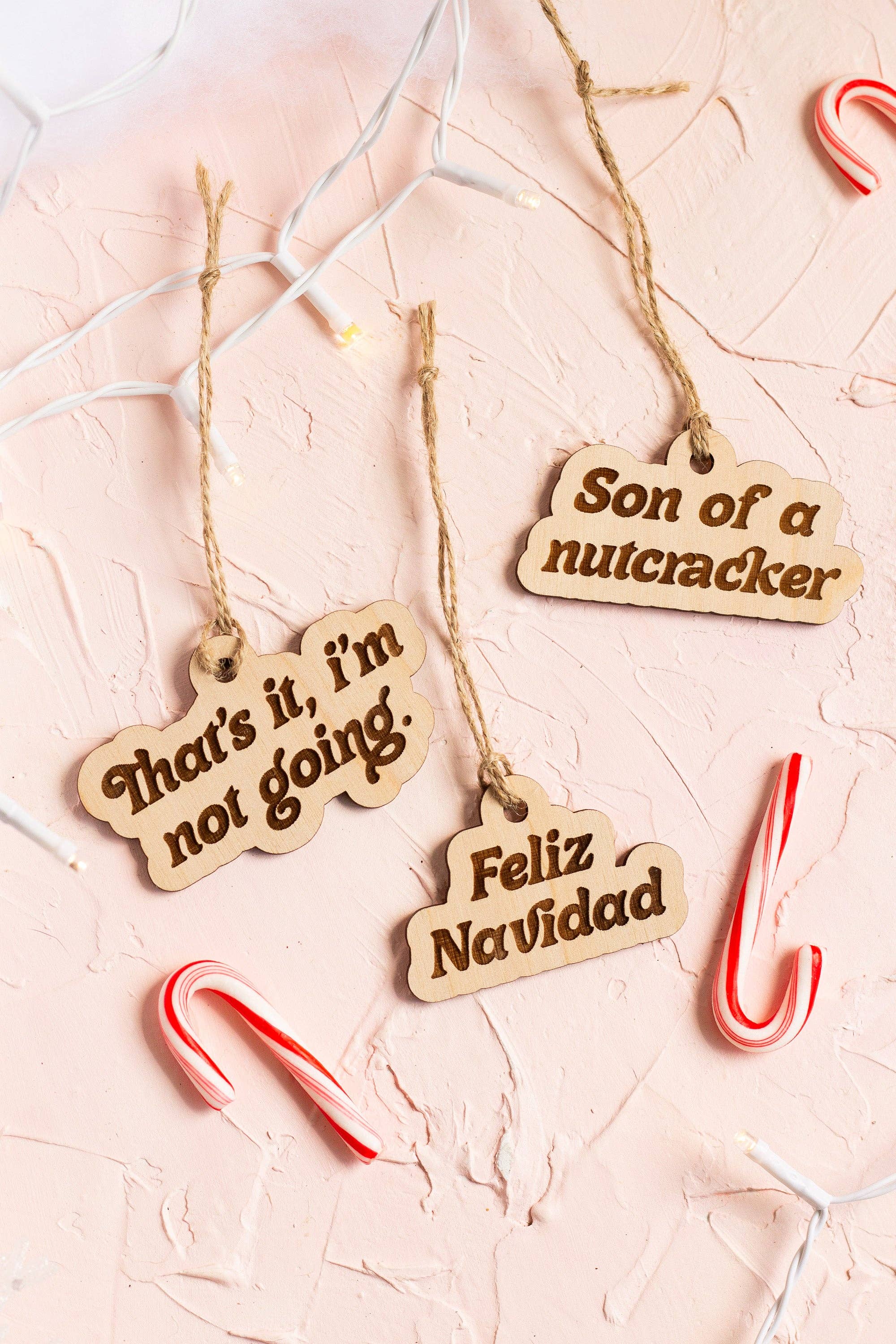 The Print Pantry - Wholesale Ornament - Funny Wooden Ornaments9