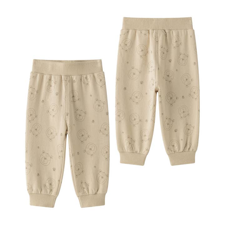 Newness Kids - Wholesale Athletic Sweatpants/Joggers - Kids - Non-fleece sweatpants with teddy bear print BBI65019