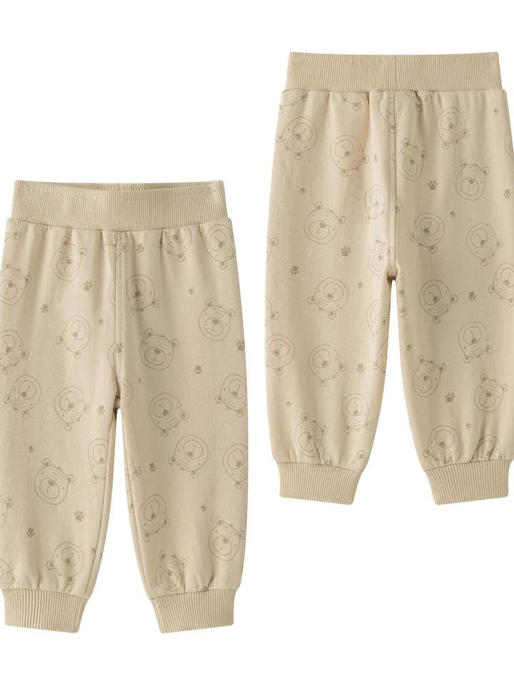 Pantalon de sport sans molleton, avec imprimé oursons BBI65019 pour la vente par Newness Kids