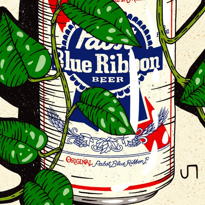 Howdy Studio - Wholesale Art Print - PBR Beer Can