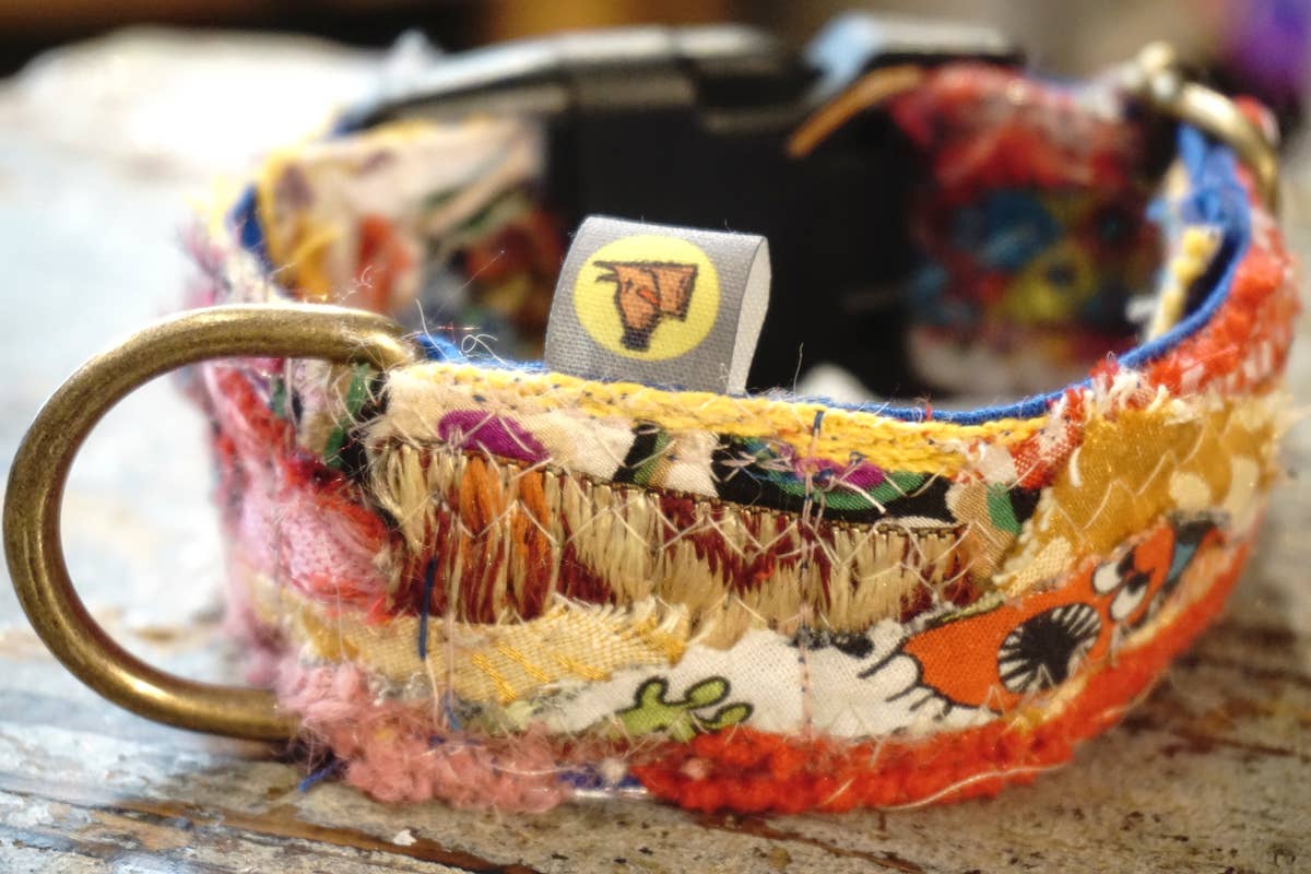 hundsfutter - Wholesale Pet Collar - Dog - Unique "patchwork1" dog collars - box with 4 sizes8