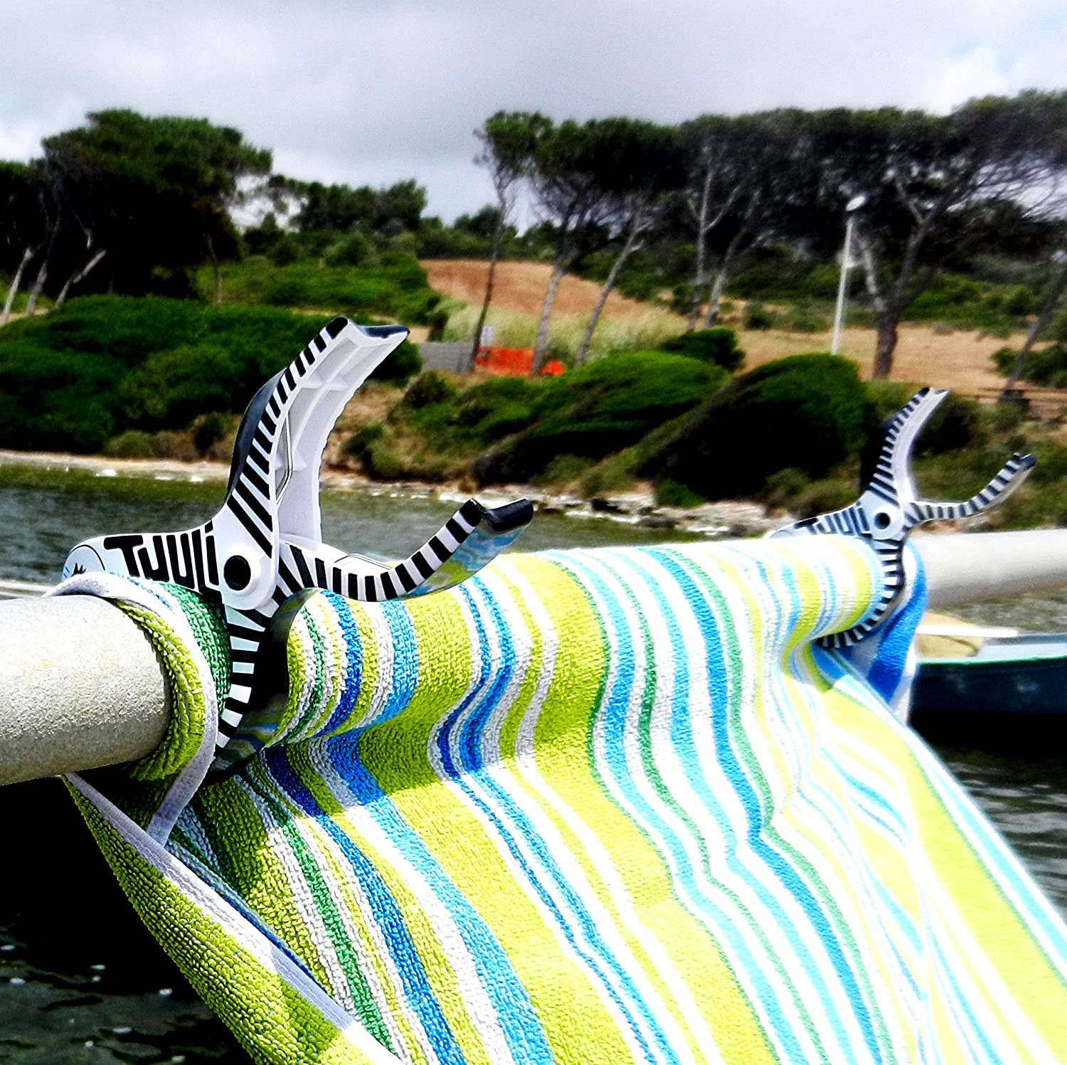 pinzas grandes para ropa de lavandería 4 piezas tumbonas pinzas para toallas de playa clips para toallas de sol 4 clips para toallas de playa flamenco + delfín sillas de piscina 