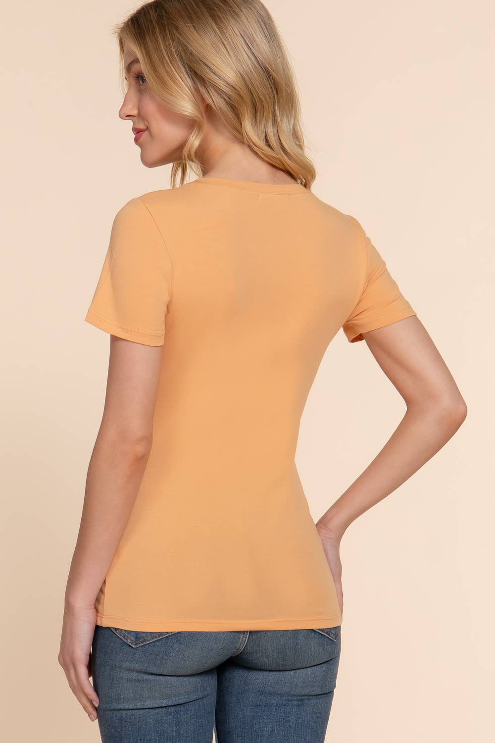 Active Basic | Active USA – Engroshandel T-shirt – til kvinder – Kortærmet top i bomuldstrikot med rund hals33