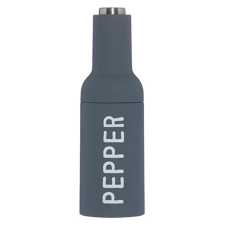 Face to Face Electric Matte Grey Pepper Grinder for wholesale by Santa Barbara Design Studio by Creative Brands