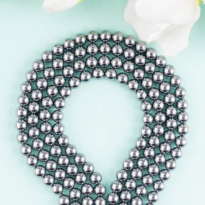 Soothing Crystals Beads - Wholesale Beads - Crystal Jewelry Beads | Hematite | Healing Gemstone Beads10