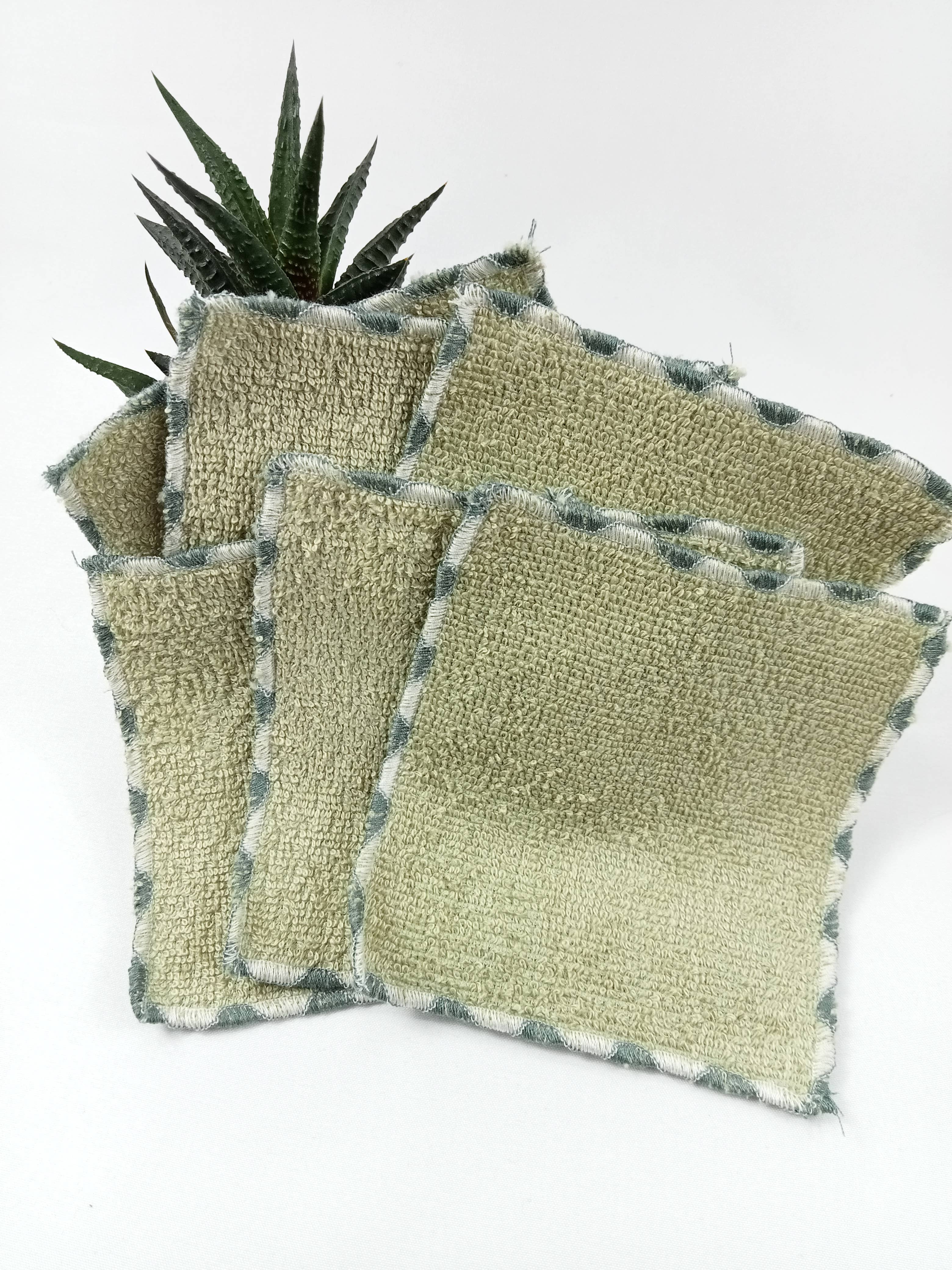 ZHENZHI – wholesale Face & body wipes – Set of 6 double-sided bamboo makeup remover pads5