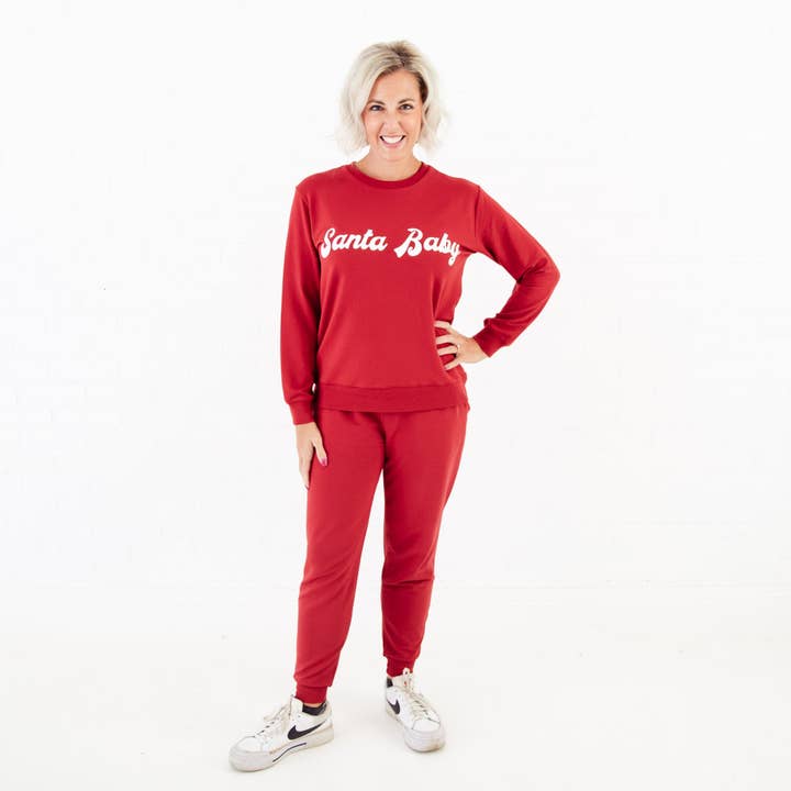 Dreamiere - Wholesale Lounge Set - Women's - Santa Baby Bamboo Blend Jogger Set - Women's