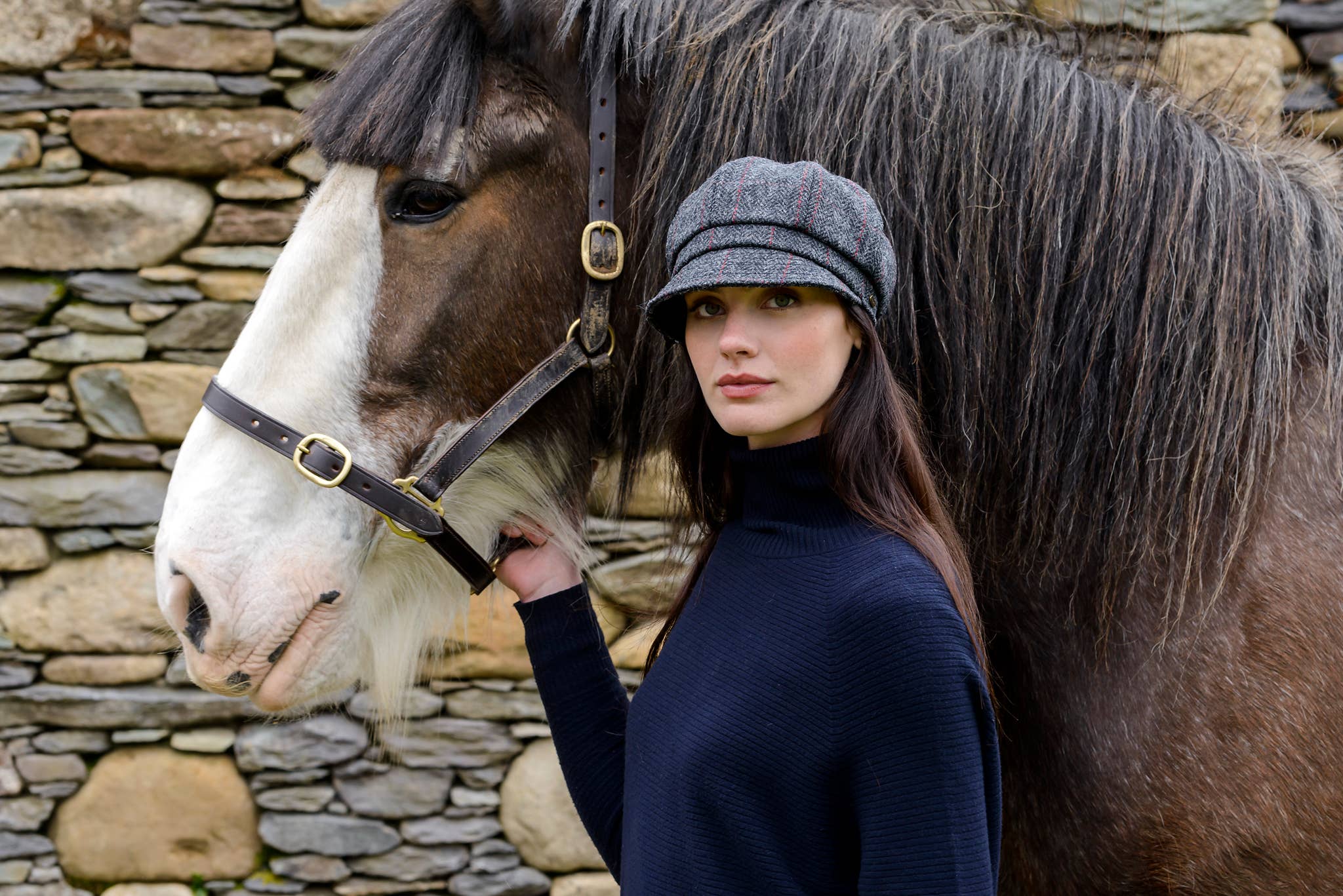 Mucros Weavers - Wholesale News boy/school boy hat – Women's - Ladies 100% Wool Newsboy Cap 31