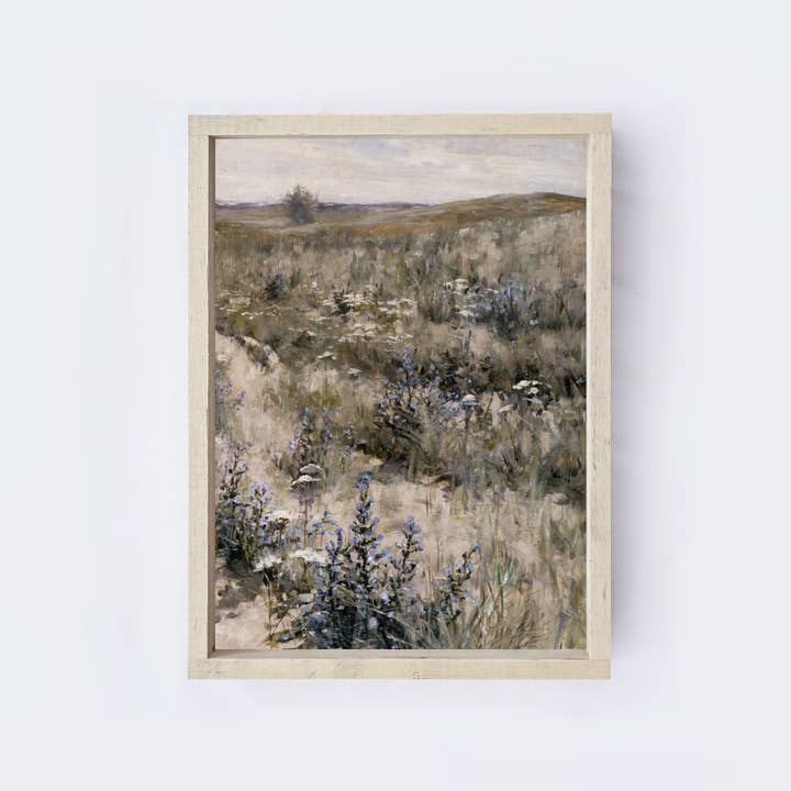 Hoekstra Decor - Wholesale Art Print - Vintage Framed Print | Desert Meadow Painting A48