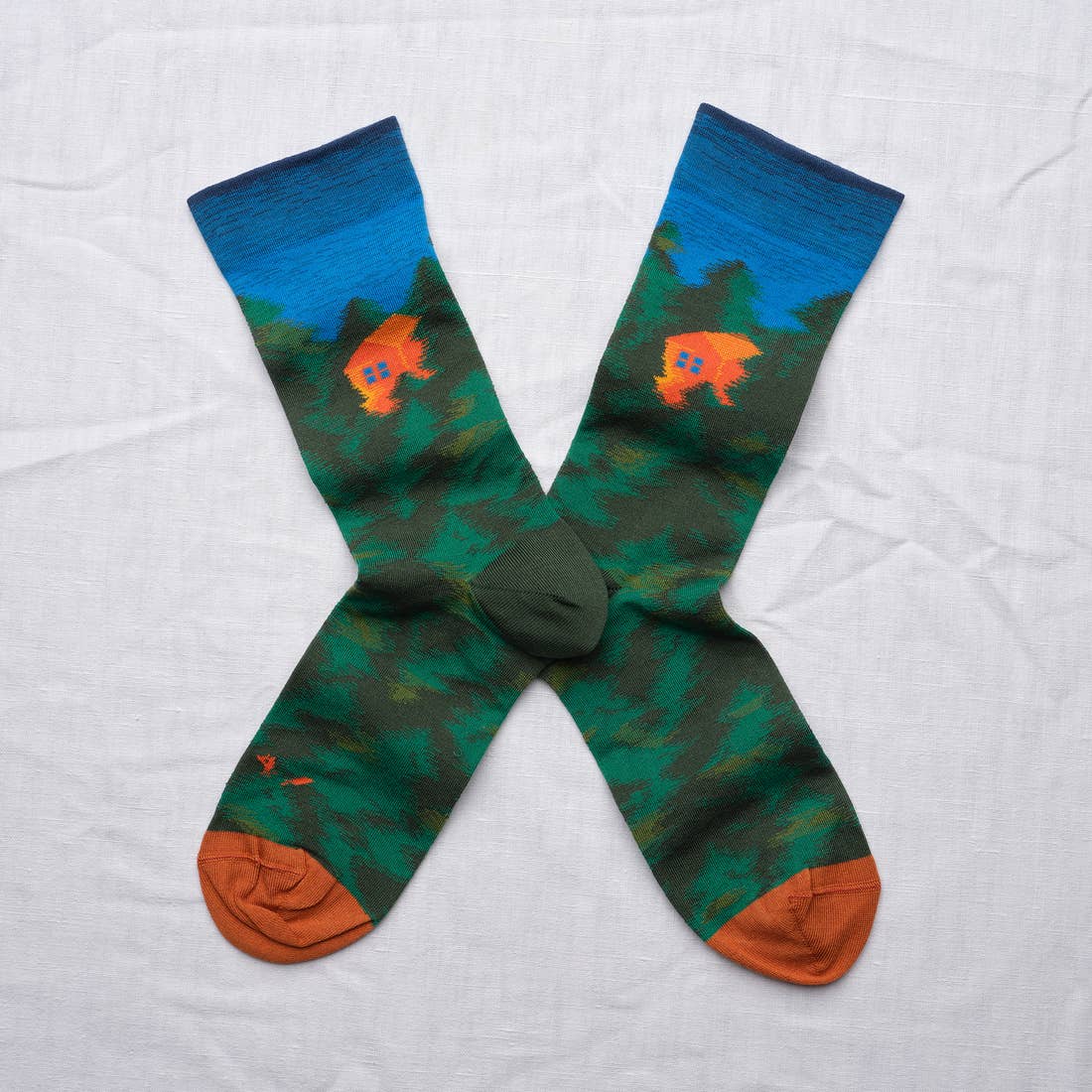 Bonne Maison - Wholesale Socks - Unisex - Forest House Sock0