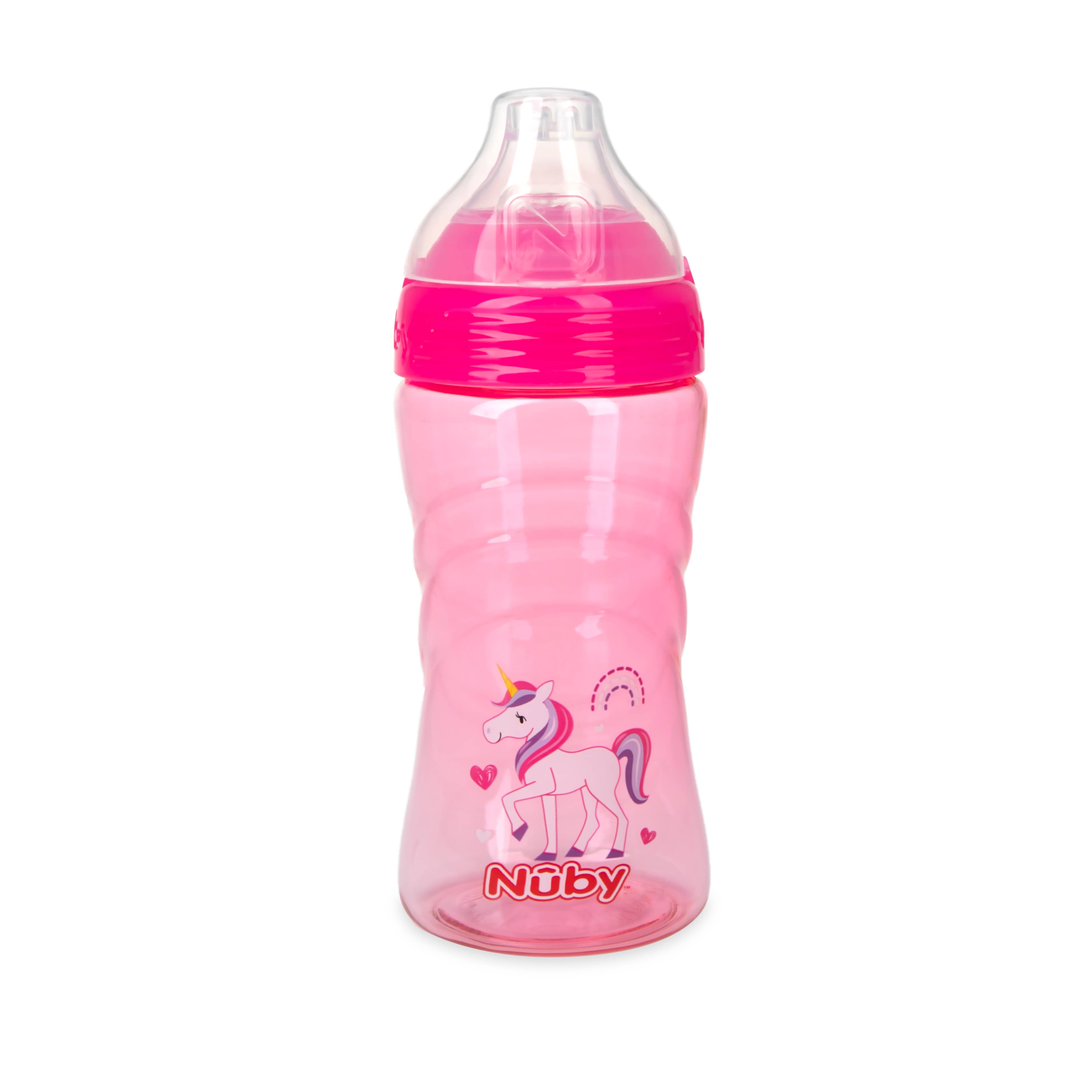 Nuby - Vente Verre/tasse – enfant et bébé - No Spill Sip It Sport Sipper, fusée et licorne 12 oz7
