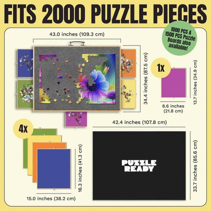 Puzzle Ready - Wholesale Puzzle - Adult - Puzzle Board – Portable Board for Puzzles, Lego Building & Gift Giving12