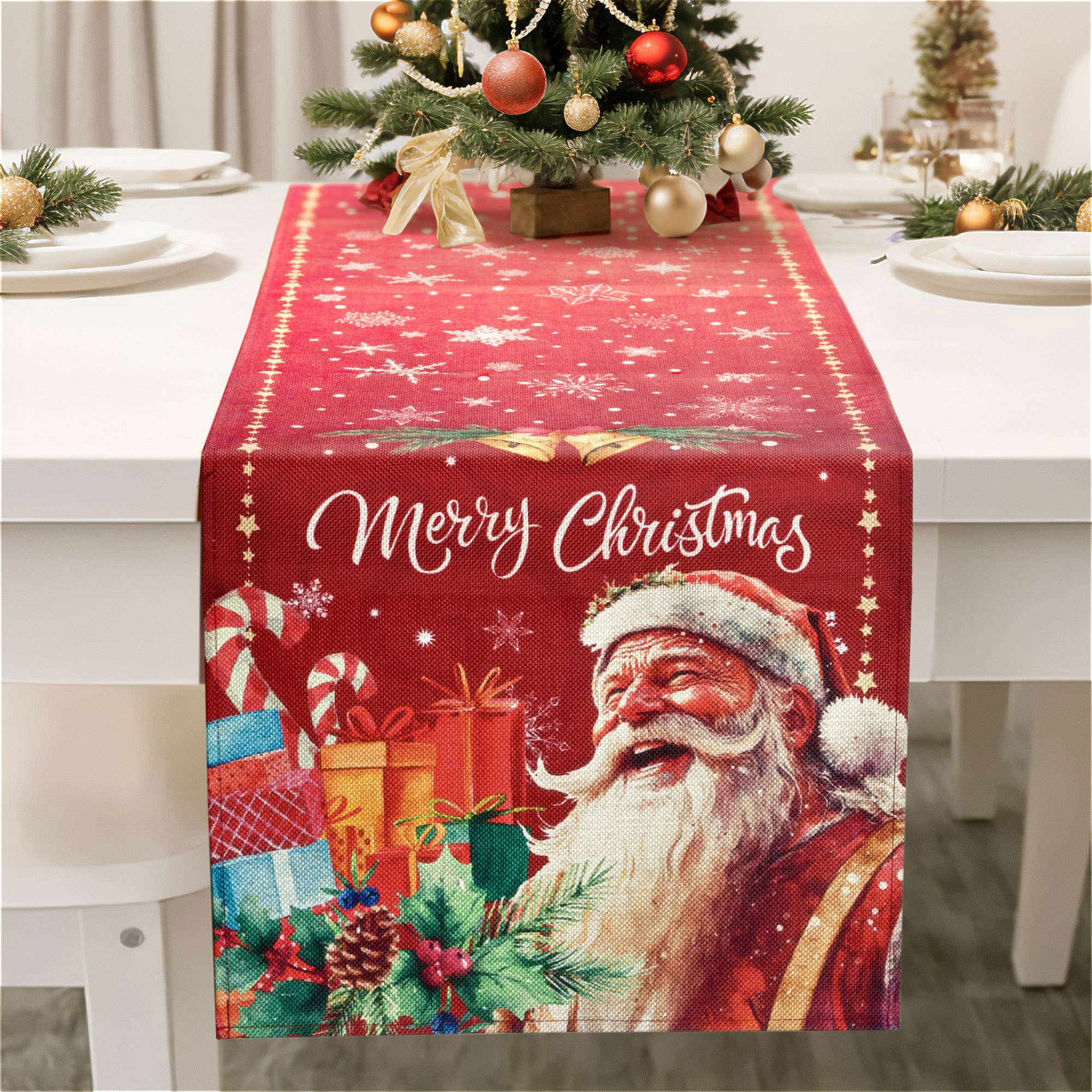 Presence 2pcs Christmas Elf Kitchen Mat, Christmas Anti Fatigue