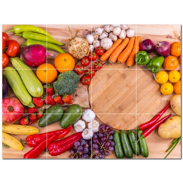 Fruit Ceramic Tile Ceramic Tile Mural PT500670 for wholesale by Picture-Tiles.com