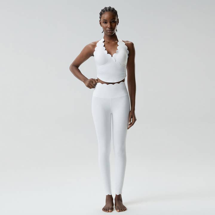 Women's Petal Athletic Set:HalterneckTank Top & Leggings for wholesale by Sodalemon