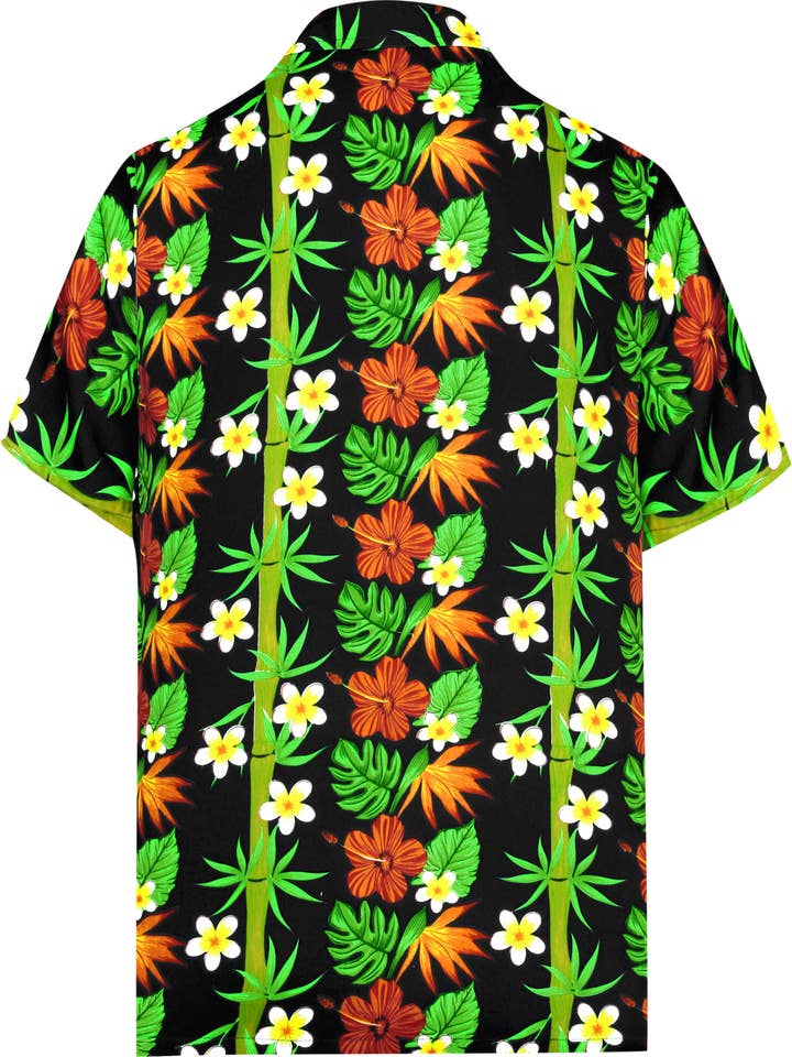 LA LEELA men Funky Beach Short Sleeve Hawaiian Shirt 136999 for wholesale by La Leela LLC